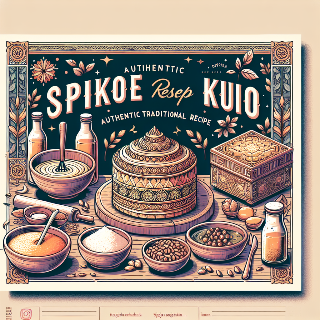Discover the Authentic Spikoe Resep Kuno: A Step-by-Step Guide to